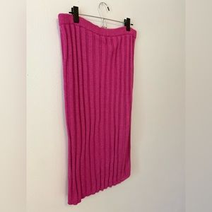 Pink Vintage Lined Sweater Skirt